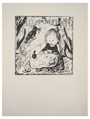 Léonard Tsuguharu Foujita, The Fortune-Teller, Woodcut
