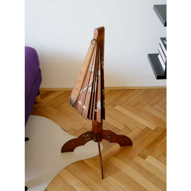Art Nouveau Folding Screen in Wood, 1890s For Sale - Image 5 of 7