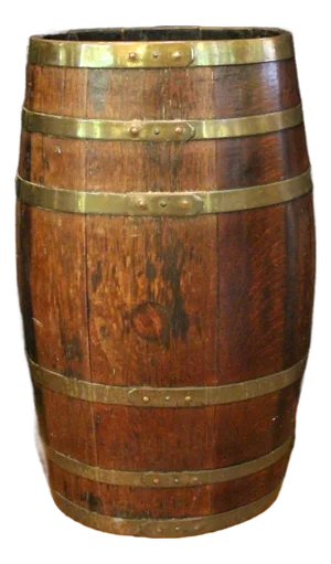 Later 19th Century English Staved Brass Bound Barrel Stick Stand