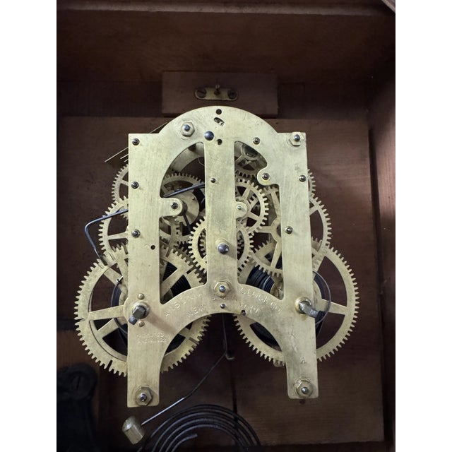 Late 19th Century Antique Ansonia “Regulator A” Schoolhouse Style Regulator Wall Clock For Sale - Image 5 of 10