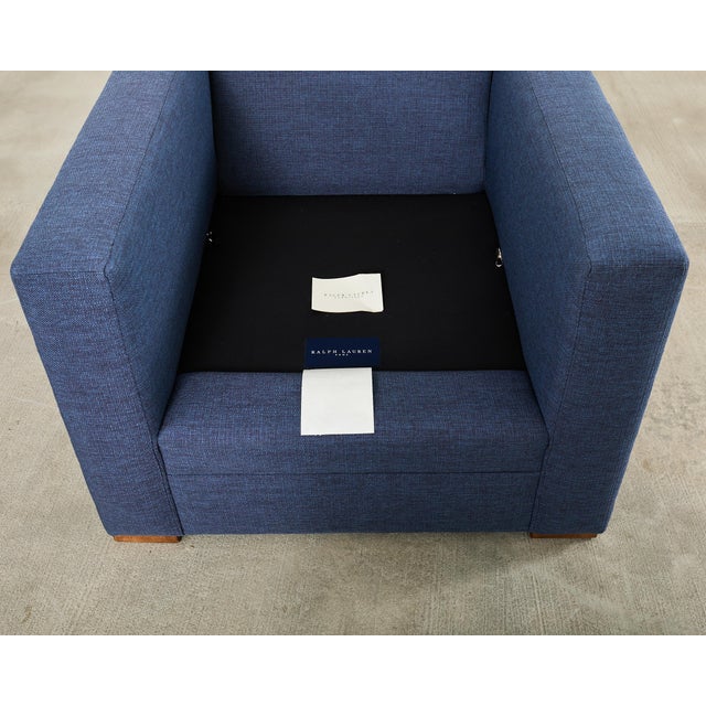 Ralph Lauren Italian Upholstered Raymond Club Chair For Sale - Image 9 of 18