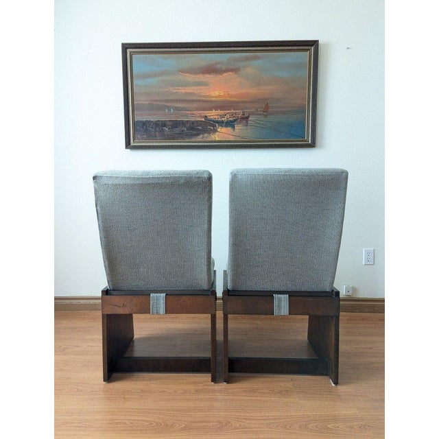 1970s 1970s Mid Century Brutalist Set of 6 Staccato Dining Chairs by Lane For Sale - Image 5 of 10