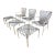 Brown Jordan Tamiami Aluminum & Vinyl Strap Patio Chairs & Ottomans For Sale