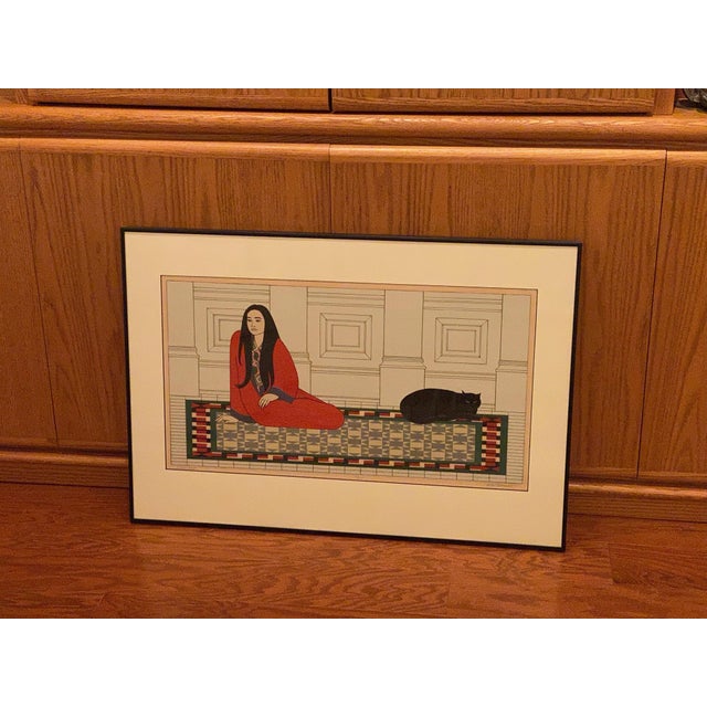 1970s Will Barnet Original Signed, Titled & Numbered Limited Edition Serigraph "Soliloquy" For Sale - Image 13 of 13