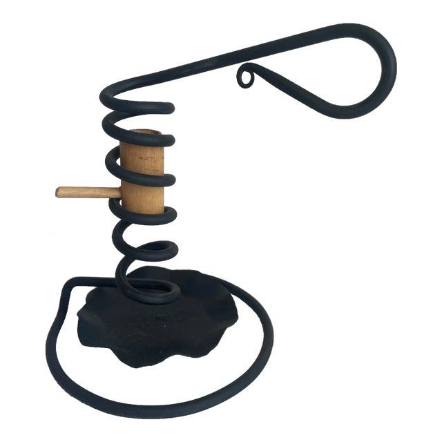 1990s Iron Courting Candleholder For Sale