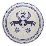 Johanna Ortiz Deep Navy El Relato Dinner Plate, Set of 2 For Sale