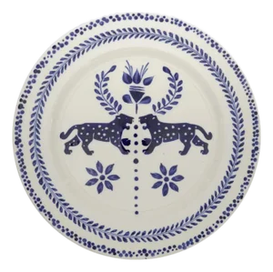 Johanna Ortiz Deep Navy El Relato Dinner Plate, Set of 2