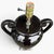 Vintage Hollywood Regency Black Amphora Urn Shape Lamp For Sale - Image 4 of 8