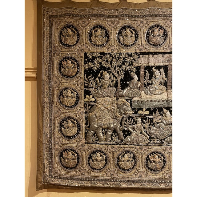 Large Embroidery Kingdom of Siam For Sale - Image 12 of 13