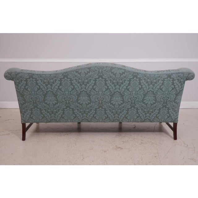 Hancock & Moore Damask Upholstered Chippendale Sofa For Sale - Image 15 of 18