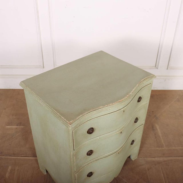 Gray Swedish Serpentine Commode, 1890s For Sale - Image 8 of 10