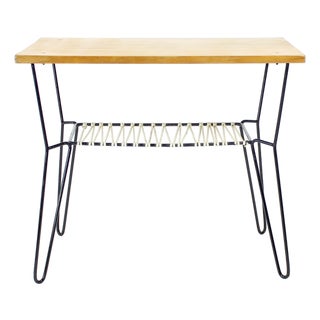 Coffee Table with Metal Base, Czechoslovakia, 1960s For Sale