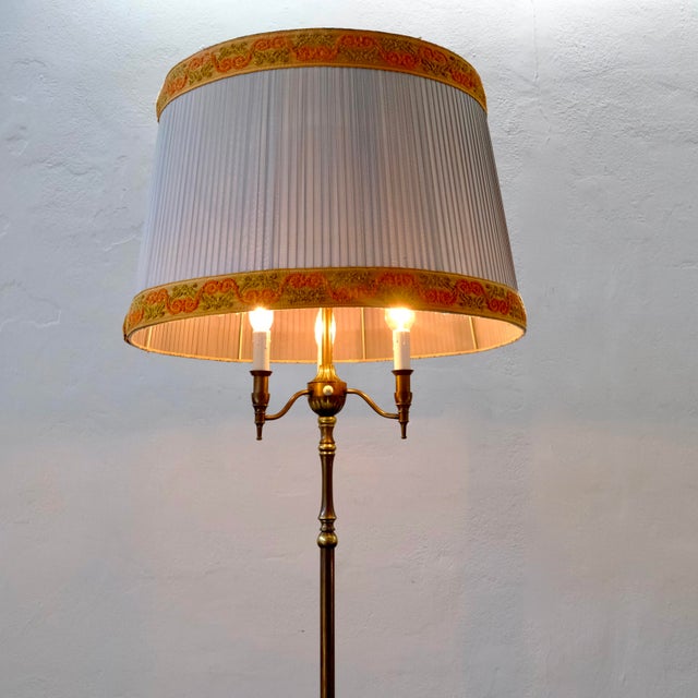 Floor Lamp with Four Lights and Three Arms and Double Switch, 1950s For Sale - Image 13 of 18