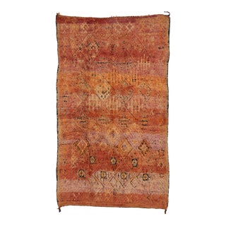 Vintage Berber Zayane Moroccan Rug - 06'04 X 10'07 For Sale