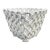 French Country Trompe l'Oeil Porcelain Rope Basket Cachepot For Sale