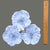 Vintage Majolica Multi Sectional Three Flower Viola Pansy Serving Dish For Sale - Image 6 of 7