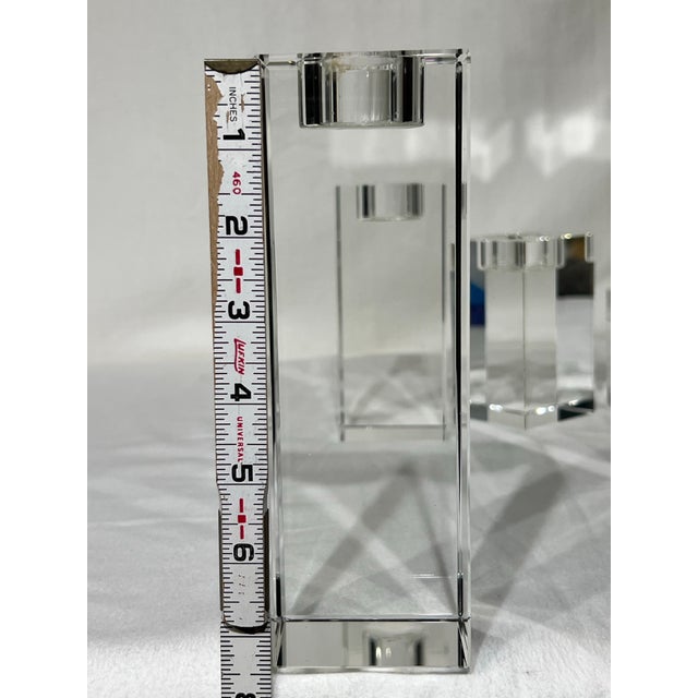 2000 - 2009 Set of 4 Crystal Bombay Company Candle Holder For Sale - Image 5 of 5