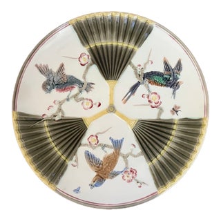 Wedgwood Bird & Fan Plate, C. 1870's For Sale