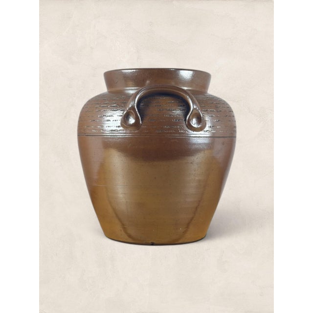 Antique Stoneware French Confit Pot.. Built for the French farmhouse kitchen, this stoneware confit pot carries the quiet...