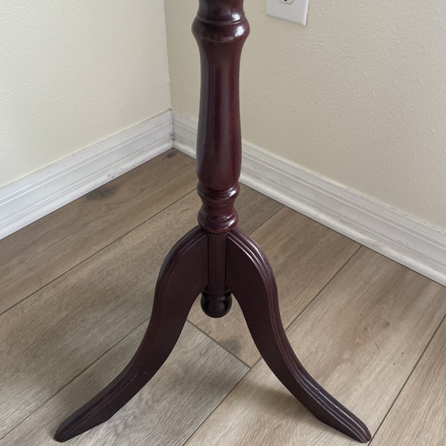 Mid-Century Modern Vintage MCM Chippendale Mahogany Bar/Coffee Side Table For Sale - Image 3 of 9