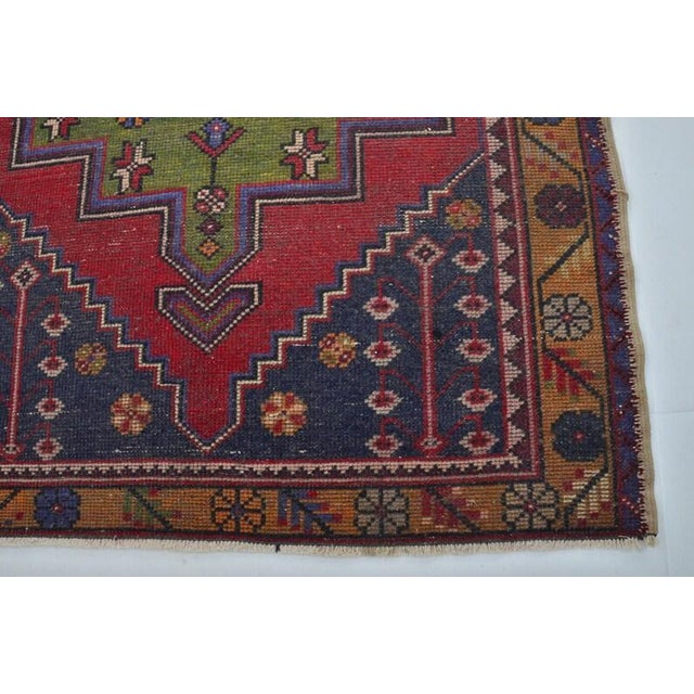 1960s Oushak Vintage Handknotted Rug For Sale - Image 5 of 10