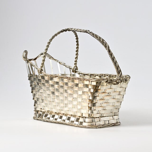 Silver-Plated Wine Basket from Christofle, 1970s For Sale - Image 4 of 13