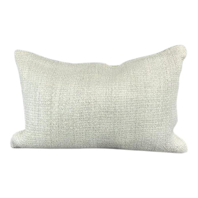 16 x 24 Hemp Pillow Turkish Cushion Natural White Pillow Cushion Cover For Sale