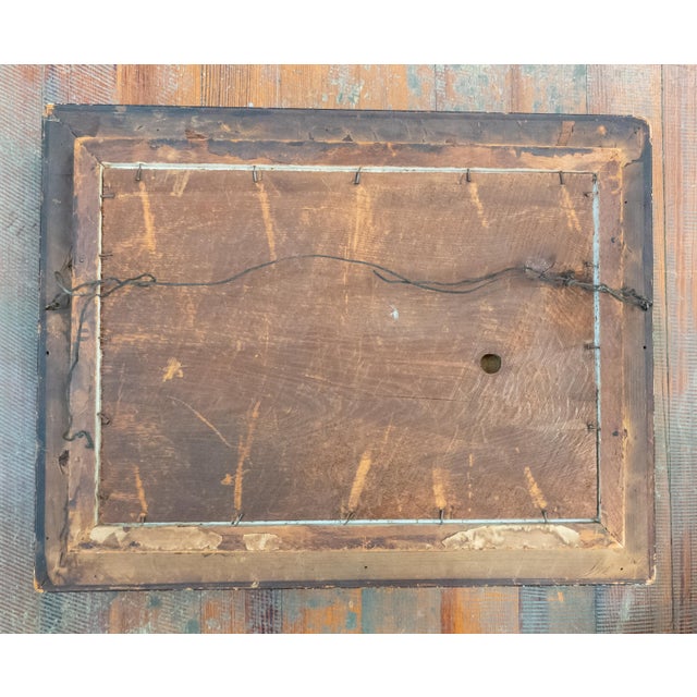 19th Century Luminist Folk Art Landscape Painting With Sunset For Sale - Image 14 of 17