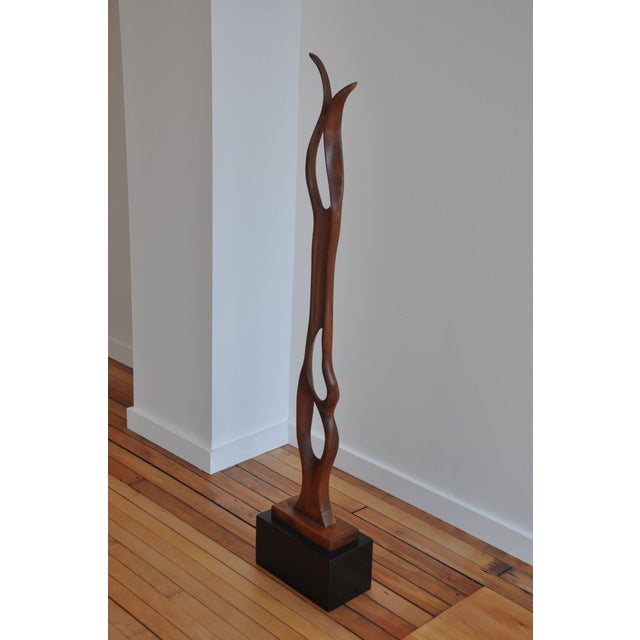 Large Wood Floor Sculpture by David Young Chairish