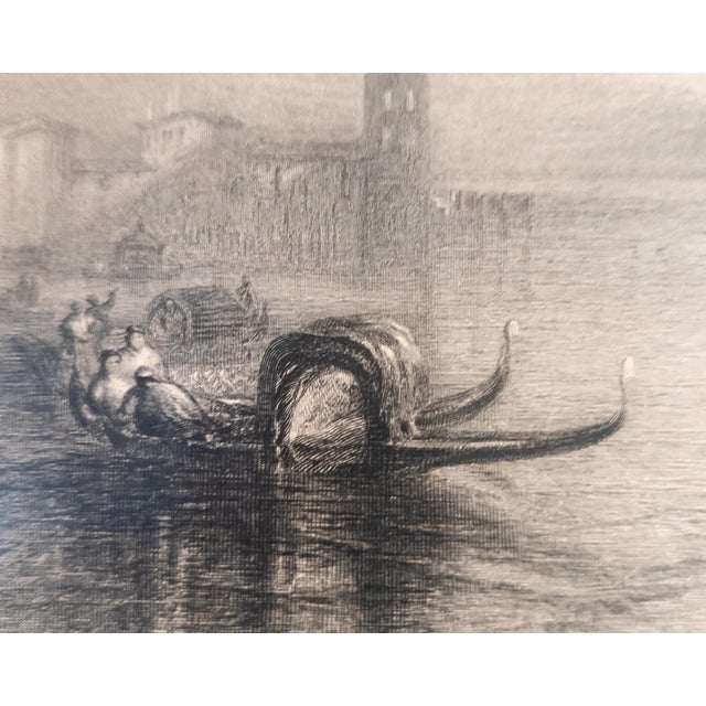 19th Century English Steel Engraving After "Approach to Venice" by JMW Turner For Sale - Image 11 of 16