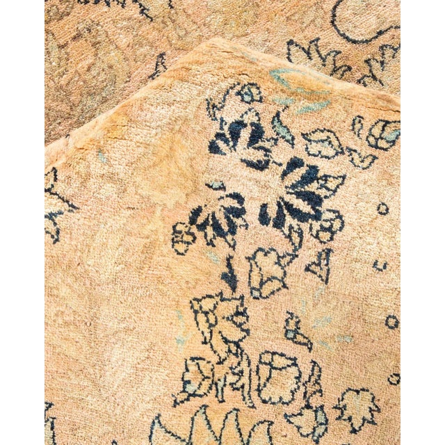 Textile Mogul, One-of-a-Kind Hand-Knotted Area Rug in Beige, 8' 1" x 10' 3" For Sale - Image 7 of 8