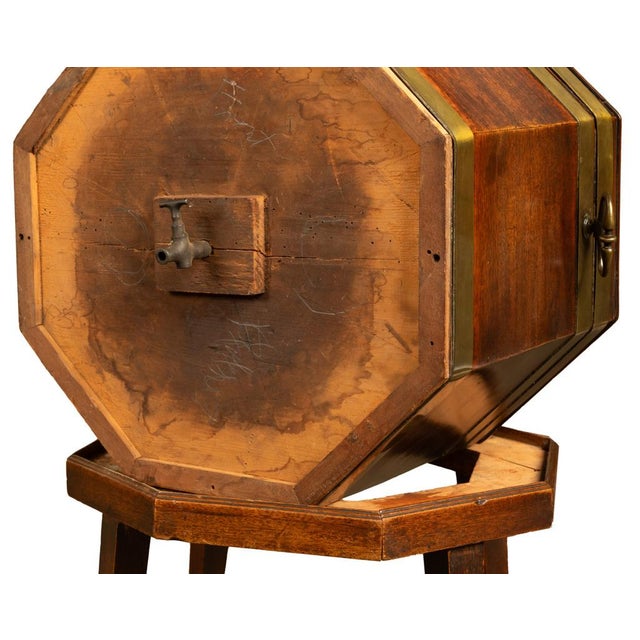 Antique 18th Century Georgian Mahogany & Brass Bound Wine Cooler Cellarette 1780 For Sale - Image 17 of 17