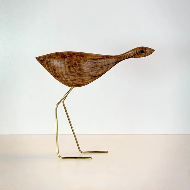 Mid-Century Modern Mid Century Modern Style Sneaking Beak Bird Heron Figurine For Sale - Image 3 of 8