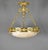 Antique French Chandelier in Bronze and Alabaster Napoleon III Second Empire The grand turned alabaster marble bowl sits...