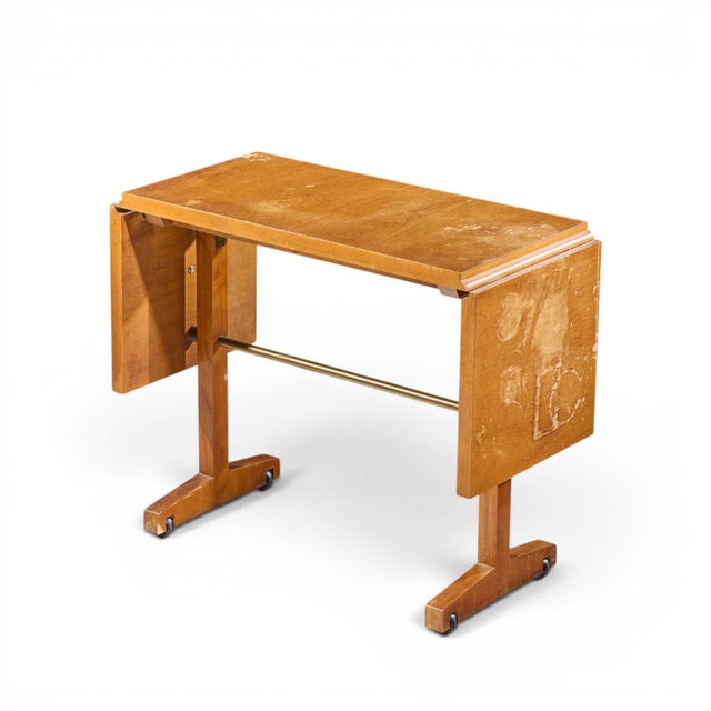 Robsjohn Gibbings for Widdicomb Mid Century Bleached Mahogany Dropside Console Table For Sale - Image 9 of 11