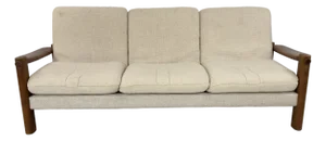 Danish Pine Three-Seater Sofa 1960s