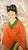 A charming pair of vintage hand-painted figural vanity combs featuring elegant women in traditional Asian-inspired dress....