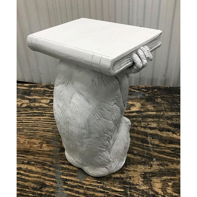 Vintage Plaster Monkey Table For Sale - Image 9 of 10