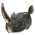 Late 20th Century Wall Mounted Cast Aluminum Rhino Sculpture For Sale - Image 9 of 12