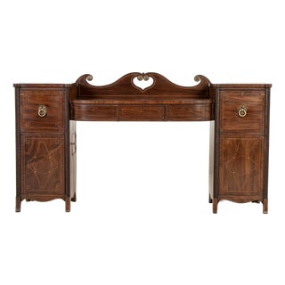 Small 19th Century English Regency Mahogany Sideboard For Sale
