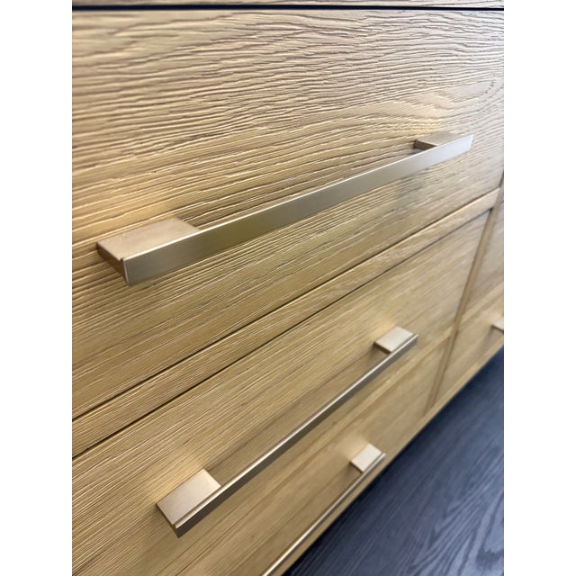 Rh French Contemporary 9-Drawer Dresser – Light Oak / Champagne For Sale - Image 14 of 16