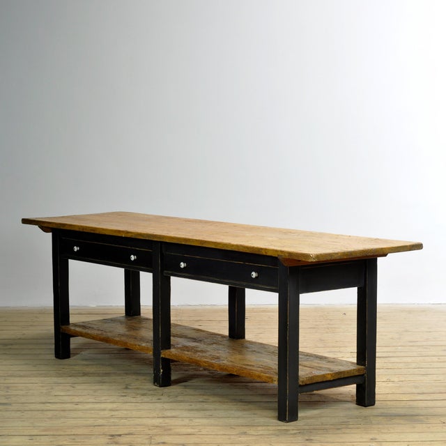 Pine Kitchen Prep Table, 1920 For Sale - Image 16 of 16