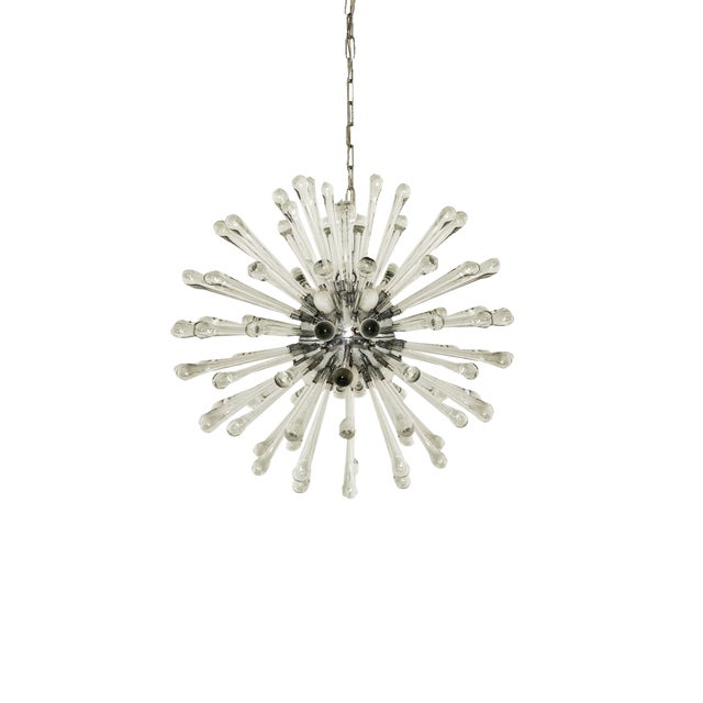 Sputnik Murano Glass Drops Chandelier, Italy, 1960s For Sale