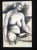 The artist captures the soulful look on this charcoal female nude drawing in this 1960 study on paper. Drawn by California...