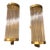Two Sciolari Style Mid-Century Modern Brass and Glass Italian Wall Sconces For Sale
