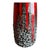 Mid-Century Modern Vintage West German Fat Lava Hourglass Floor Vase in Red & Black Textured Glaze For Sale - Image 3 of 5