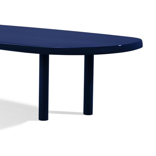 Freeform Table in Night Blue Lacquered Wood by Charlotte Perriand for Cassina For Sale - Image 3 of 8
