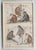 Cream Monkey, 1830s, Paper, Framed, Set of 10 For Sale - Image 8 of 12