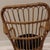 Wood Vintage Wicker and Bamboo Bucket Chair Comes With a Black Cushion For Sale - Image 7 of 18