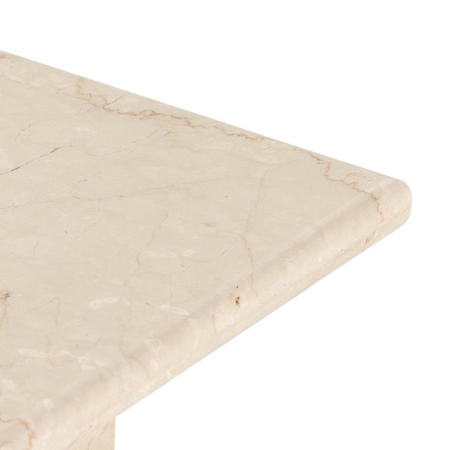 Four Hands Arum End Table - Cream Marble For Sale - Image 11 of 12